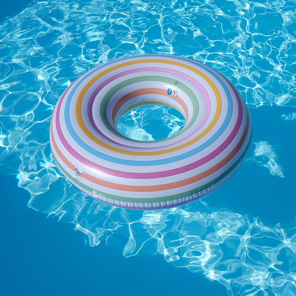 Bouée piscine rayée Riviera - Image 3