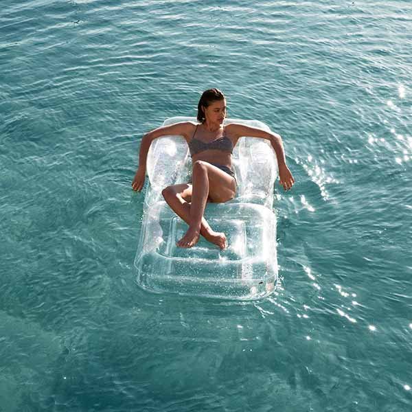 Fauteuil gonflable pour piscine et repose-pied Lounge - Image 5