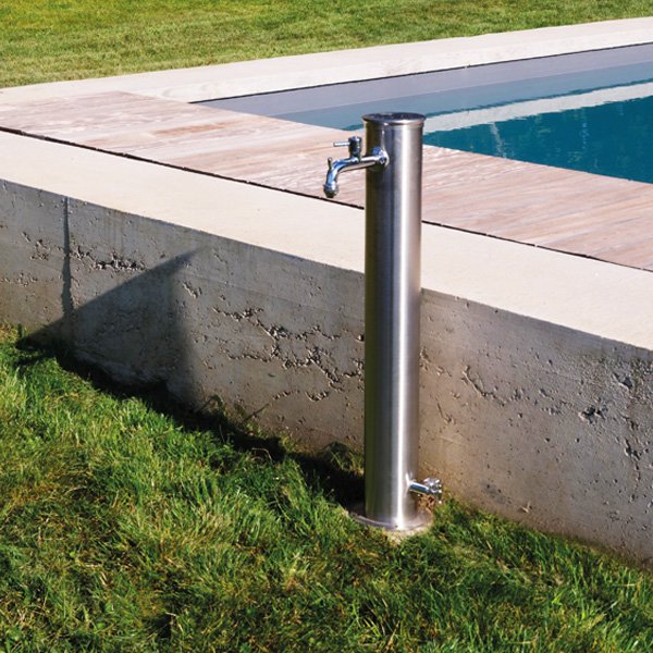 Fontaine de jardin inox Fontana Tubo Inox