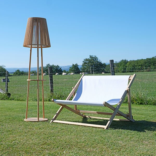 Lampadaire bois solaire Lamp Solar Mobil - Image 3