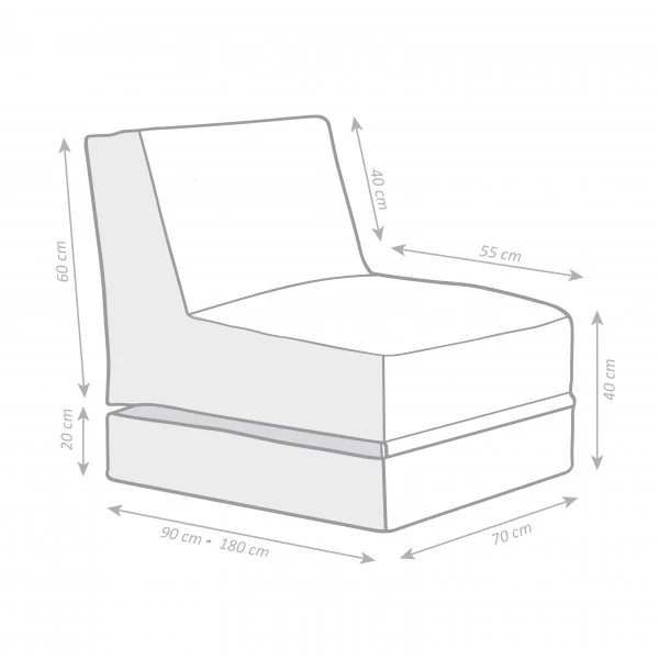 Matelas fauteuil de jardin Hello - Image 15