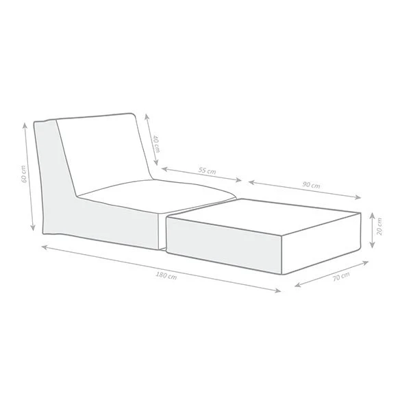 Matelas fauteuil de jardin Hello - Image 16