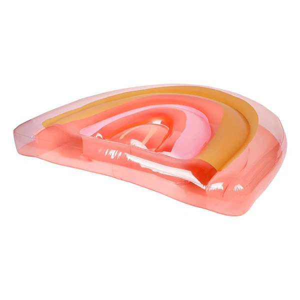Matelas gonflable arc en ciel Rainbow Pêche - Image 7
