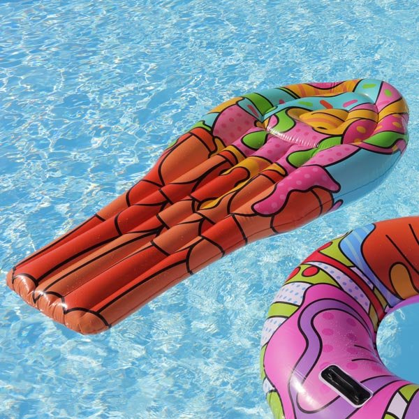 Matelas gonflable pour piscine Pop Art - Image 3