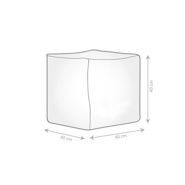 Pouf carré extérieur Hello - Image 7