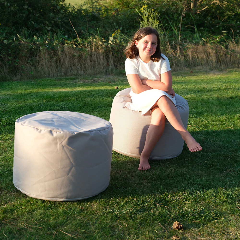 Pouf rond jardin Hello - Image 2