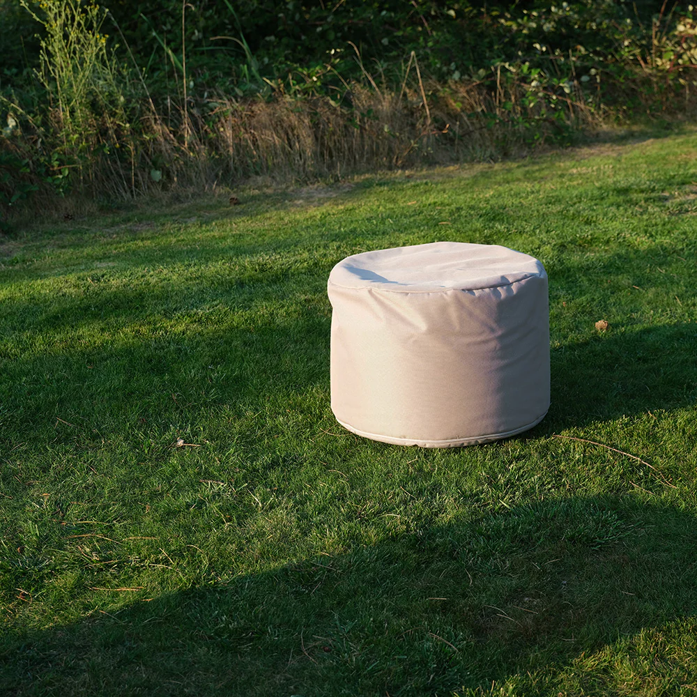 Pouf rond jardin Hello - Image 3
