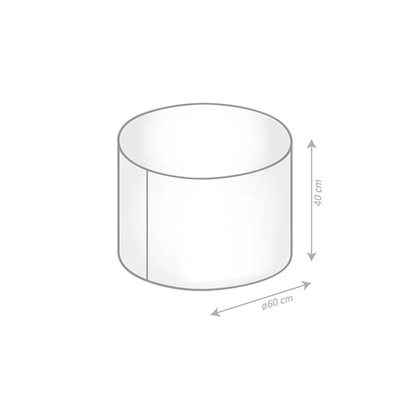 Pouf rond jardin Hello - Image 8