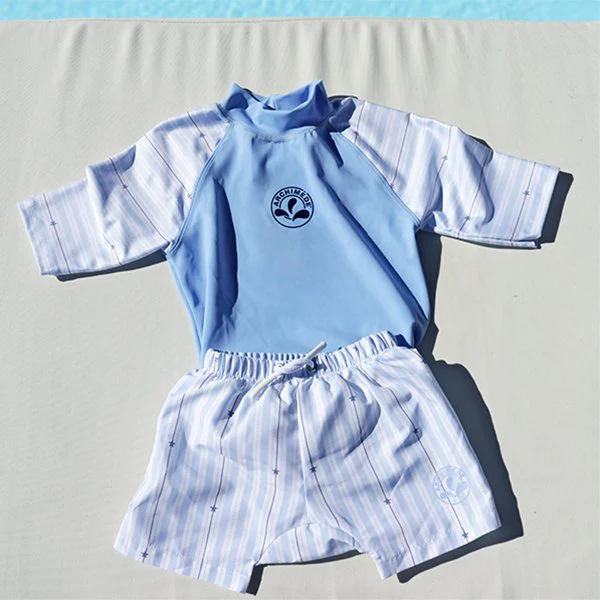 Short de bain bébé Shorty anti-fuite Rayures - Image 5